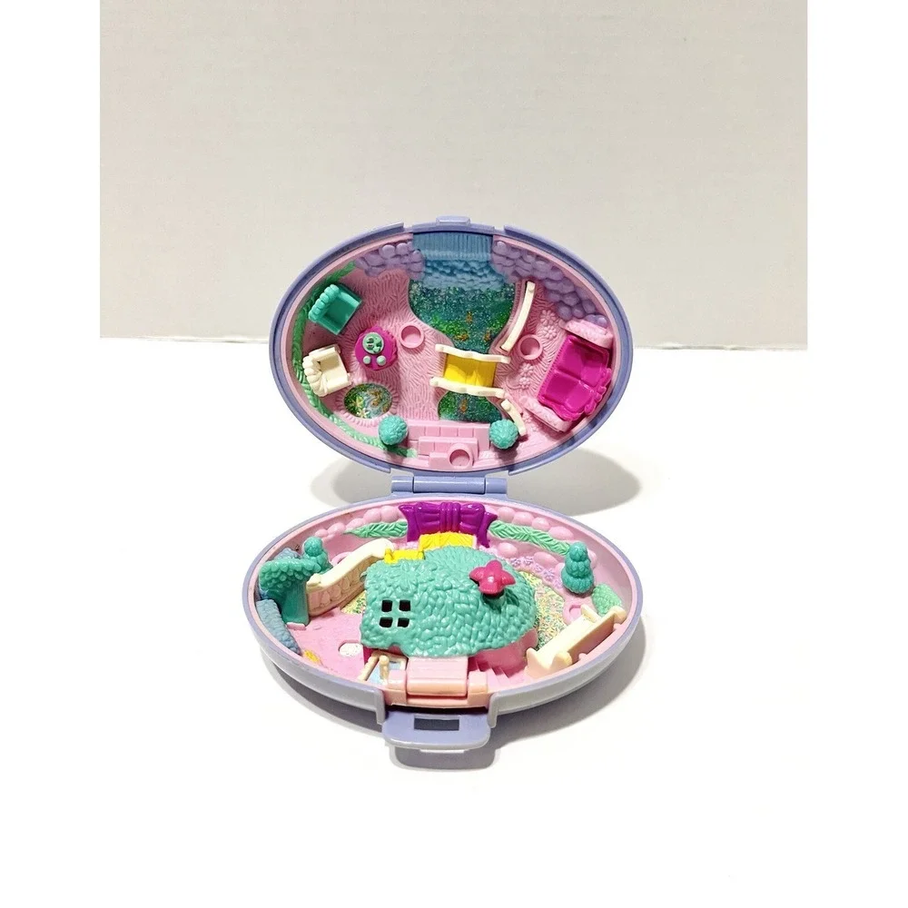 Polly Pocket Bluebird Vintage‎ 1995 Unicorn Horse Meadow Purple Compact Only